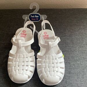 First Steps White Sandals Size 10